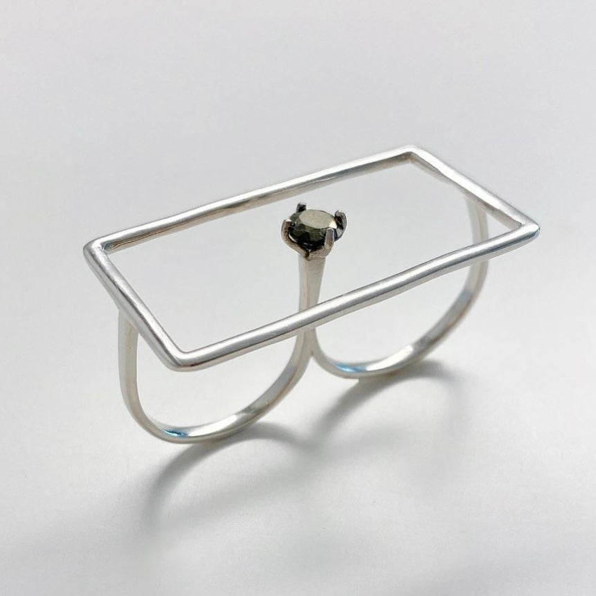 Silver925 2finger ring