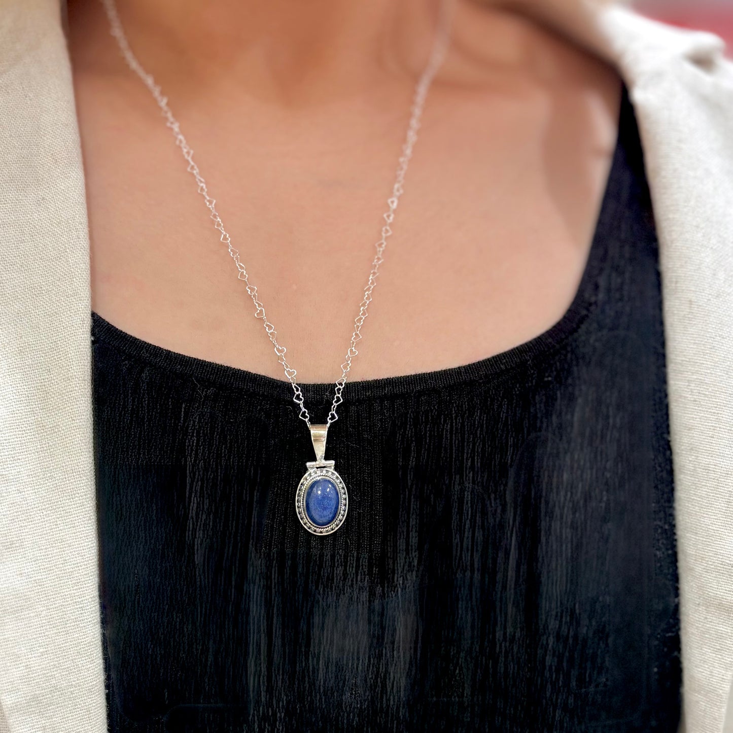 Italian chain necklace〈Heart〉1