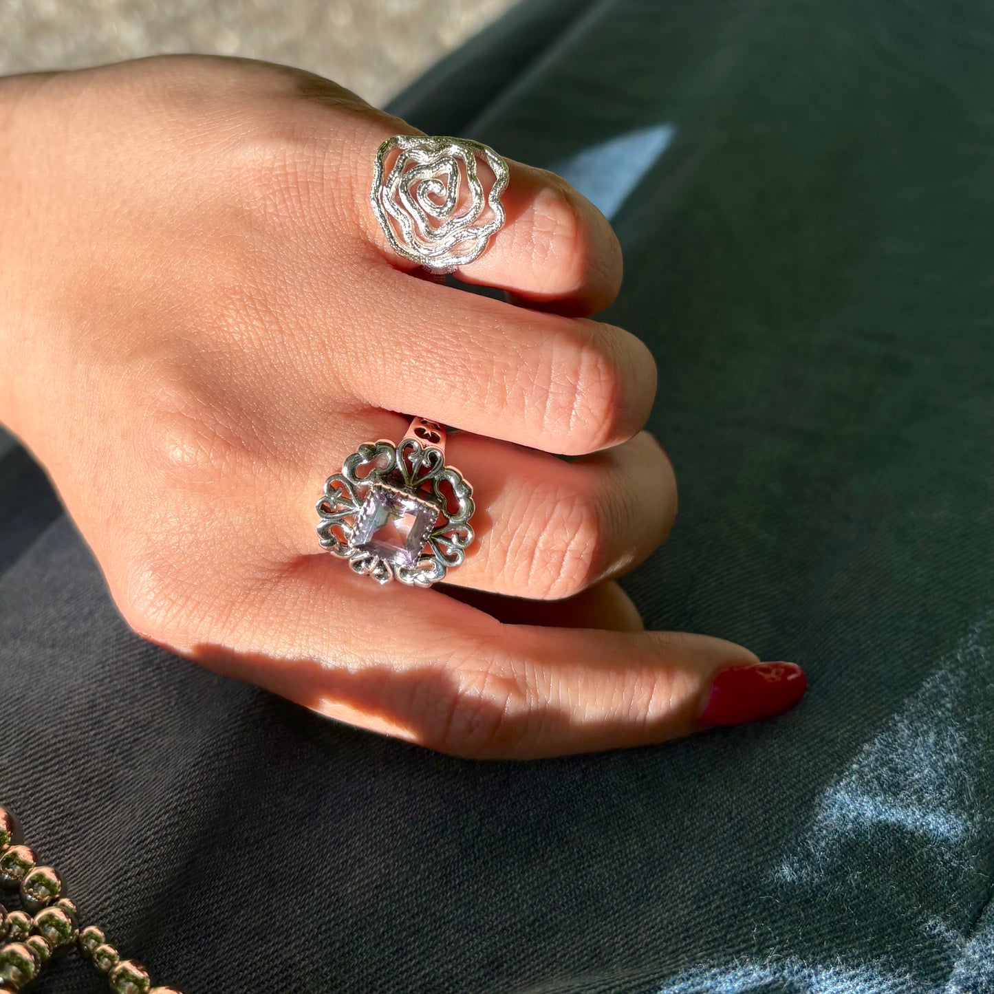 Rose plain ring 2