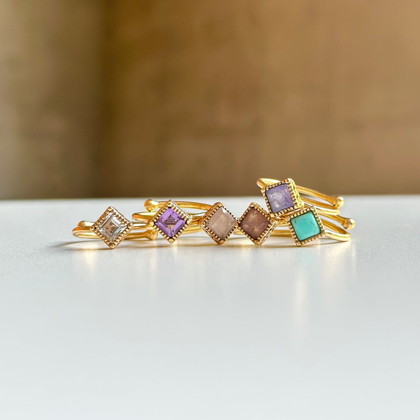 Brass petit ring 8