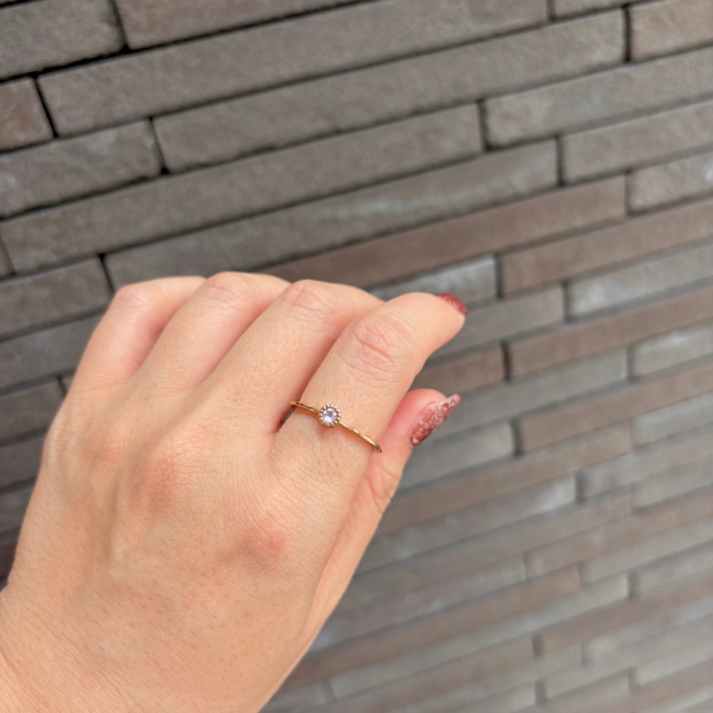 Brass petit ring 5