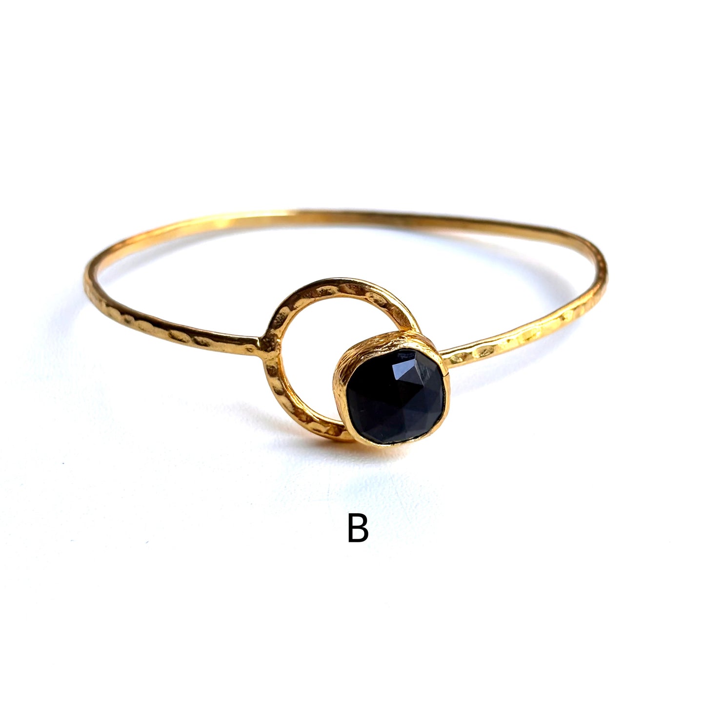 Brass 1stone bangle 3