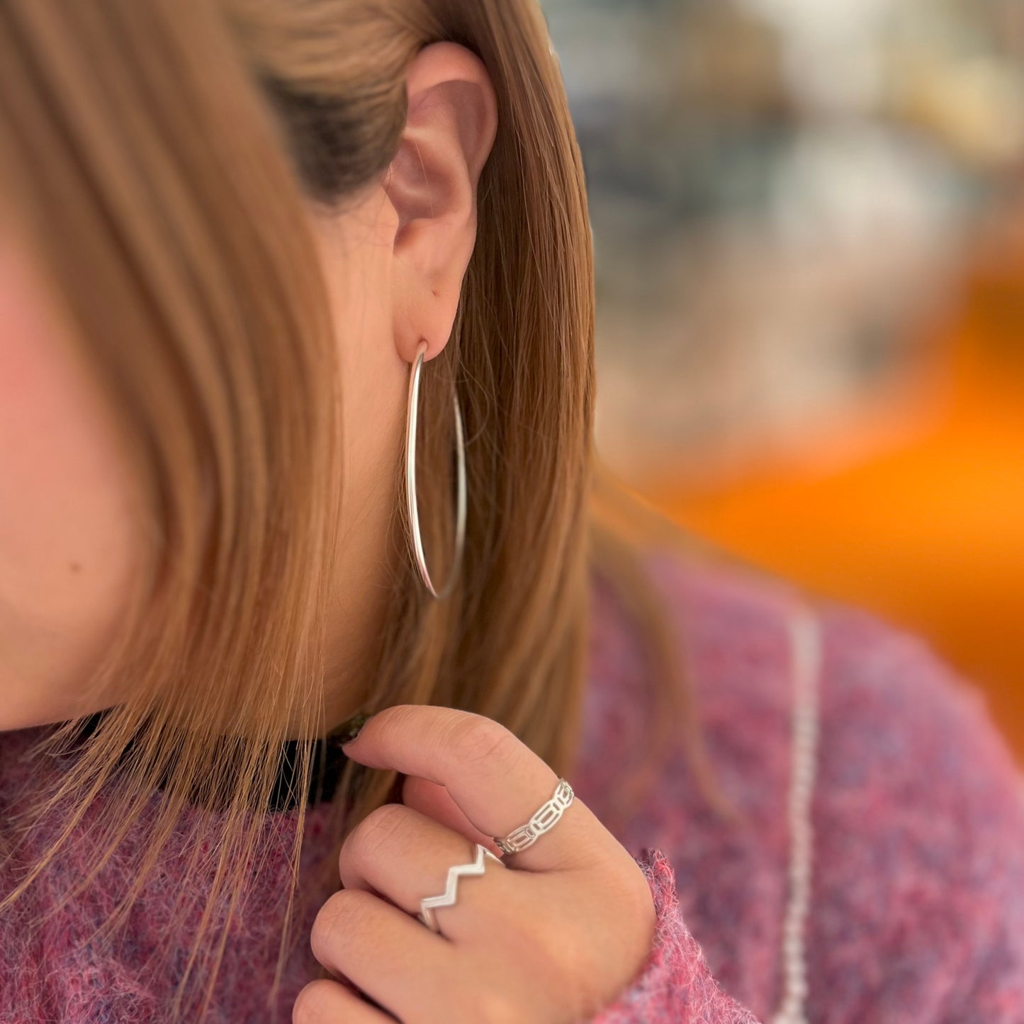 Silver925 hoop pierce 1