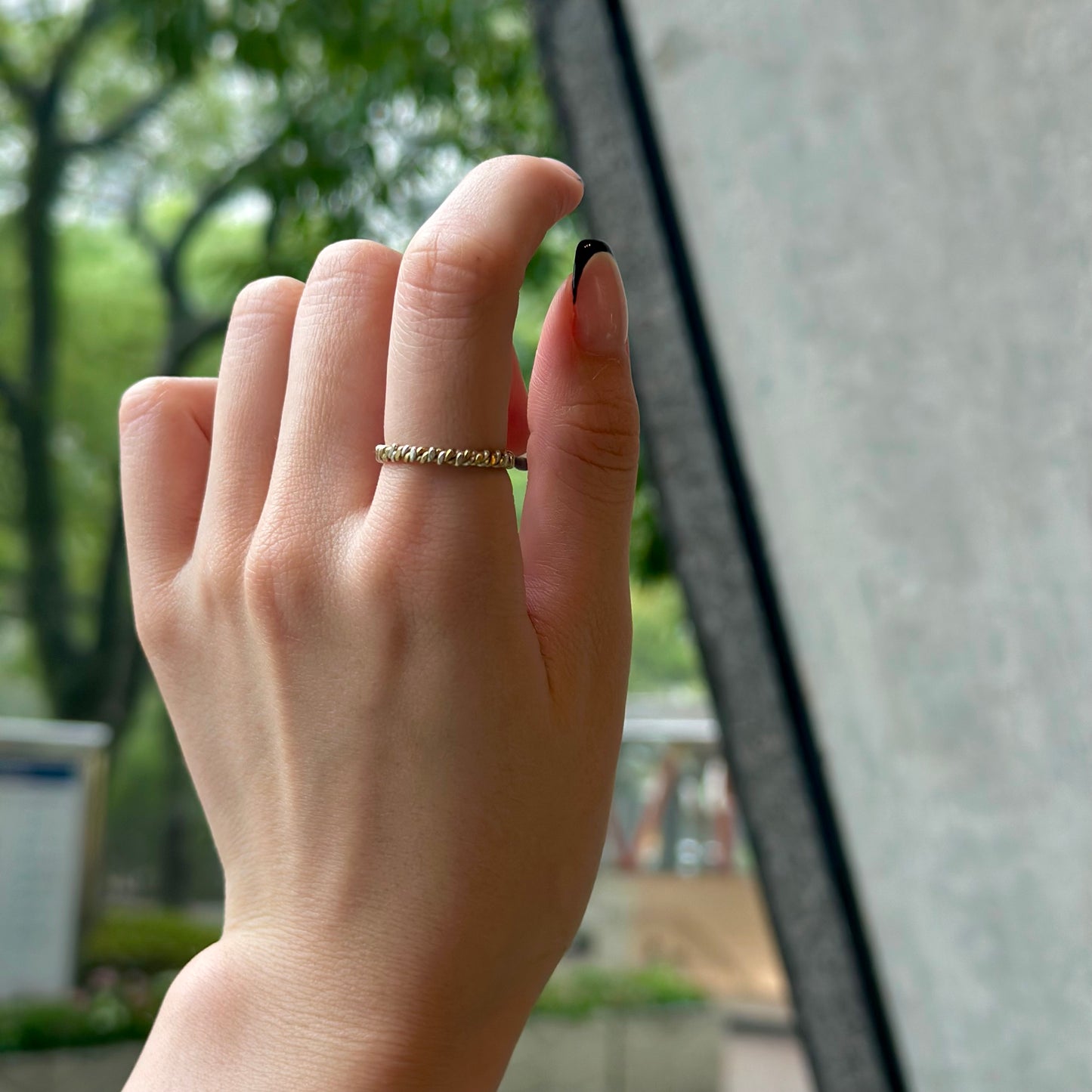 Silver925×Brass plain ring 20
