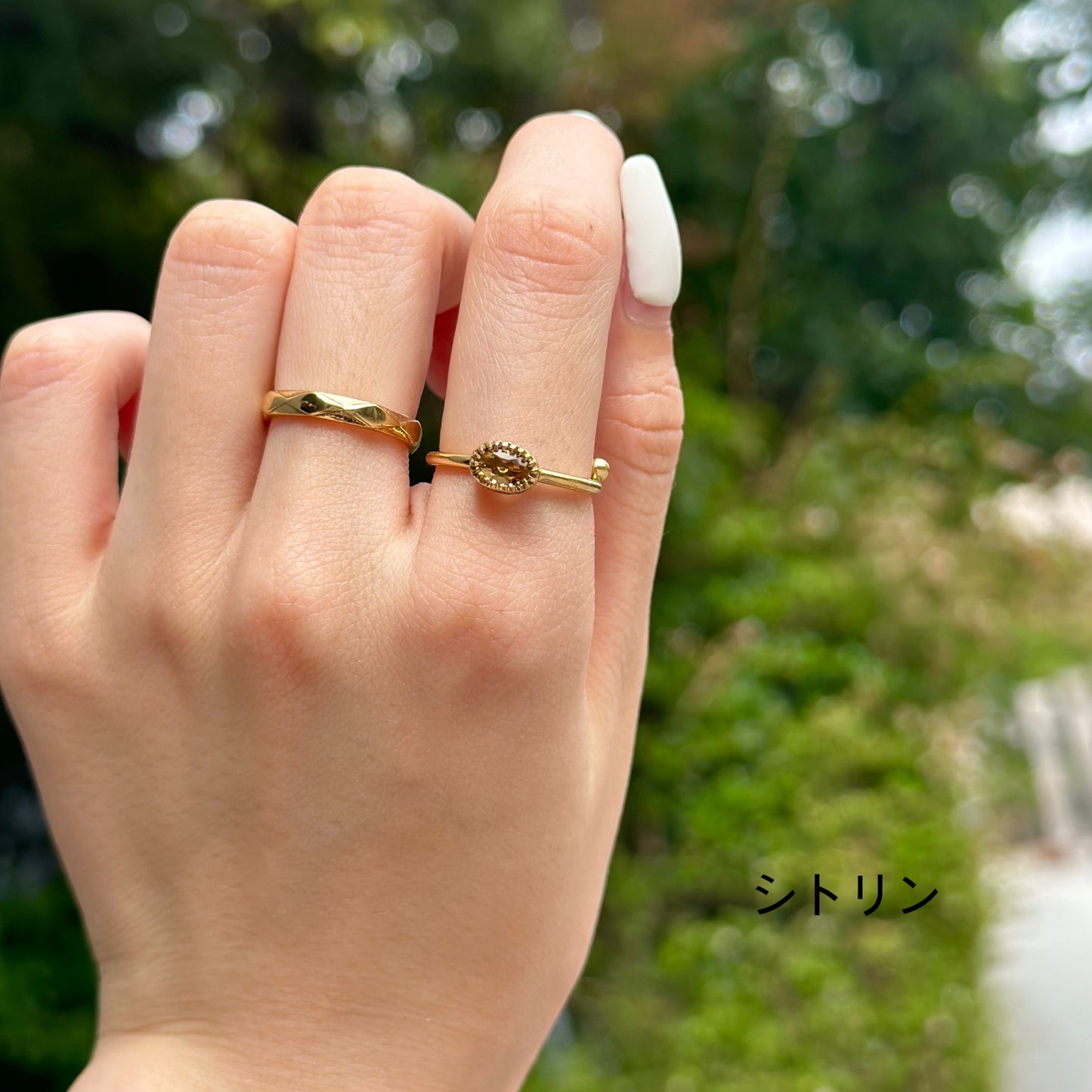 Brass petit ring 11