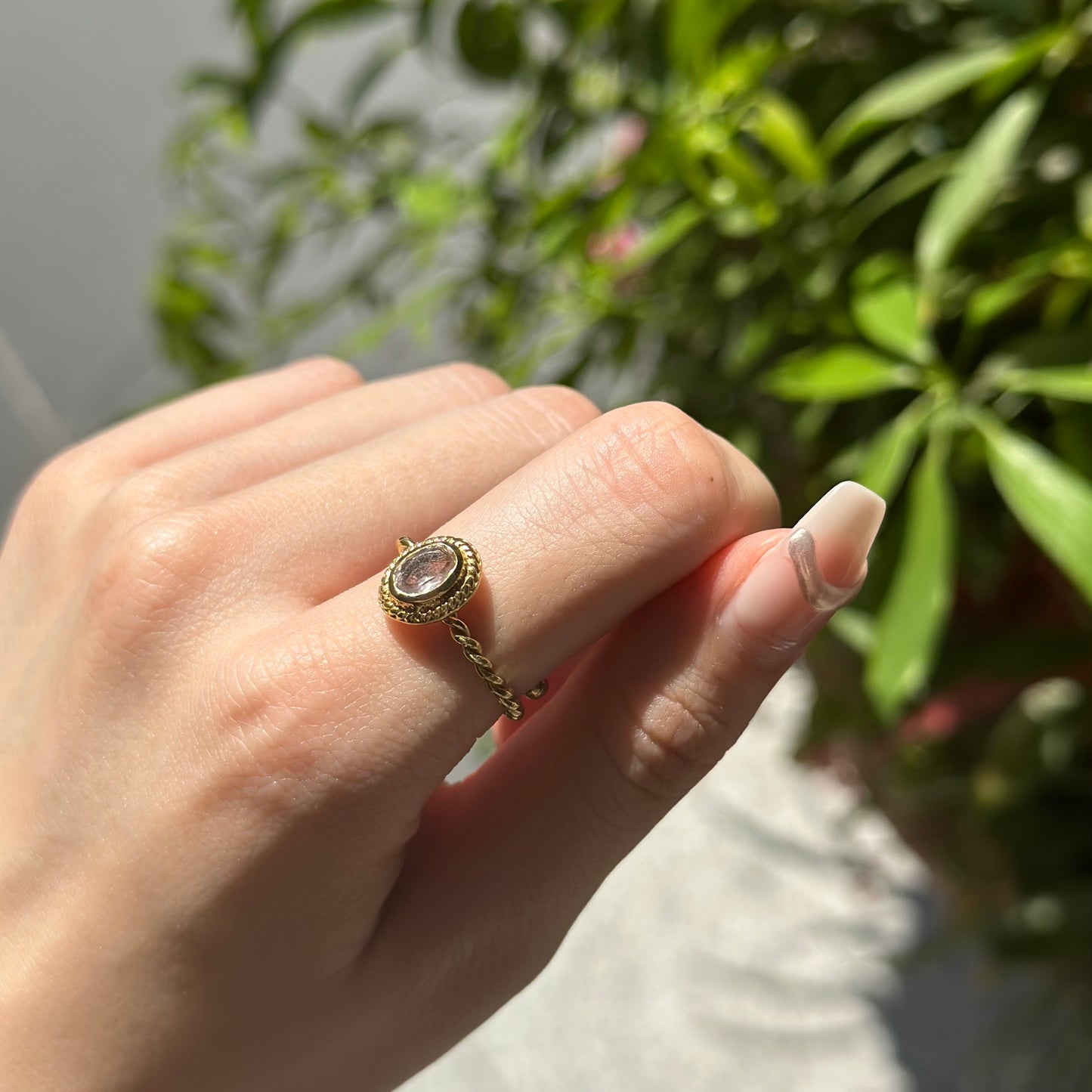 Brass petit ring 12
