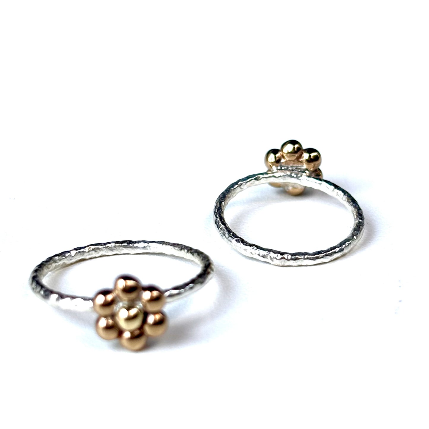 Flower plain ring 26