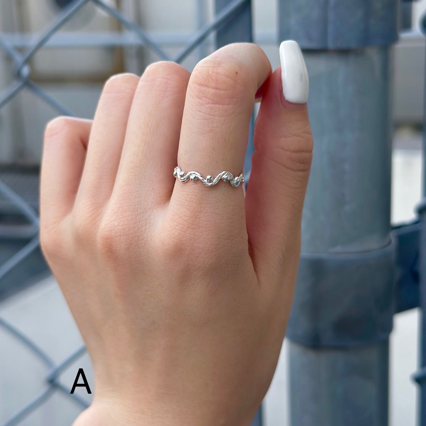 Silver925 plain ring 56