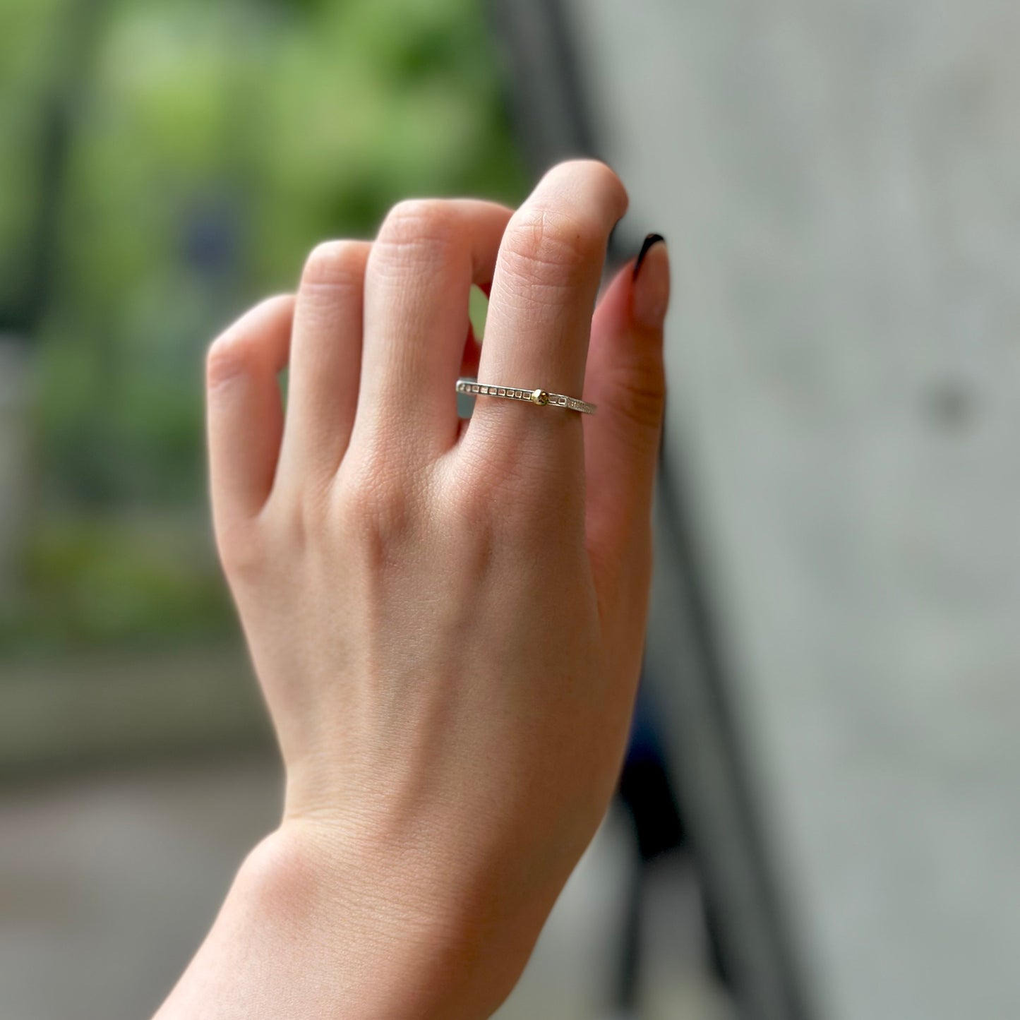 Silver925×Brass plain ring 21