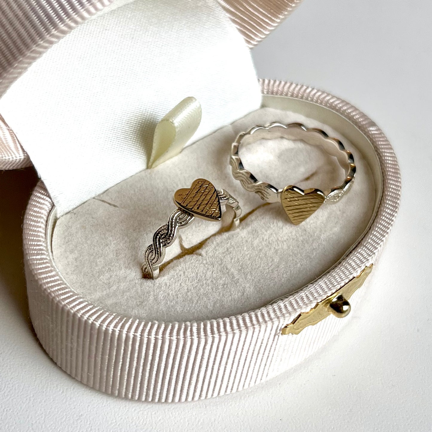 Heart plain ring 15