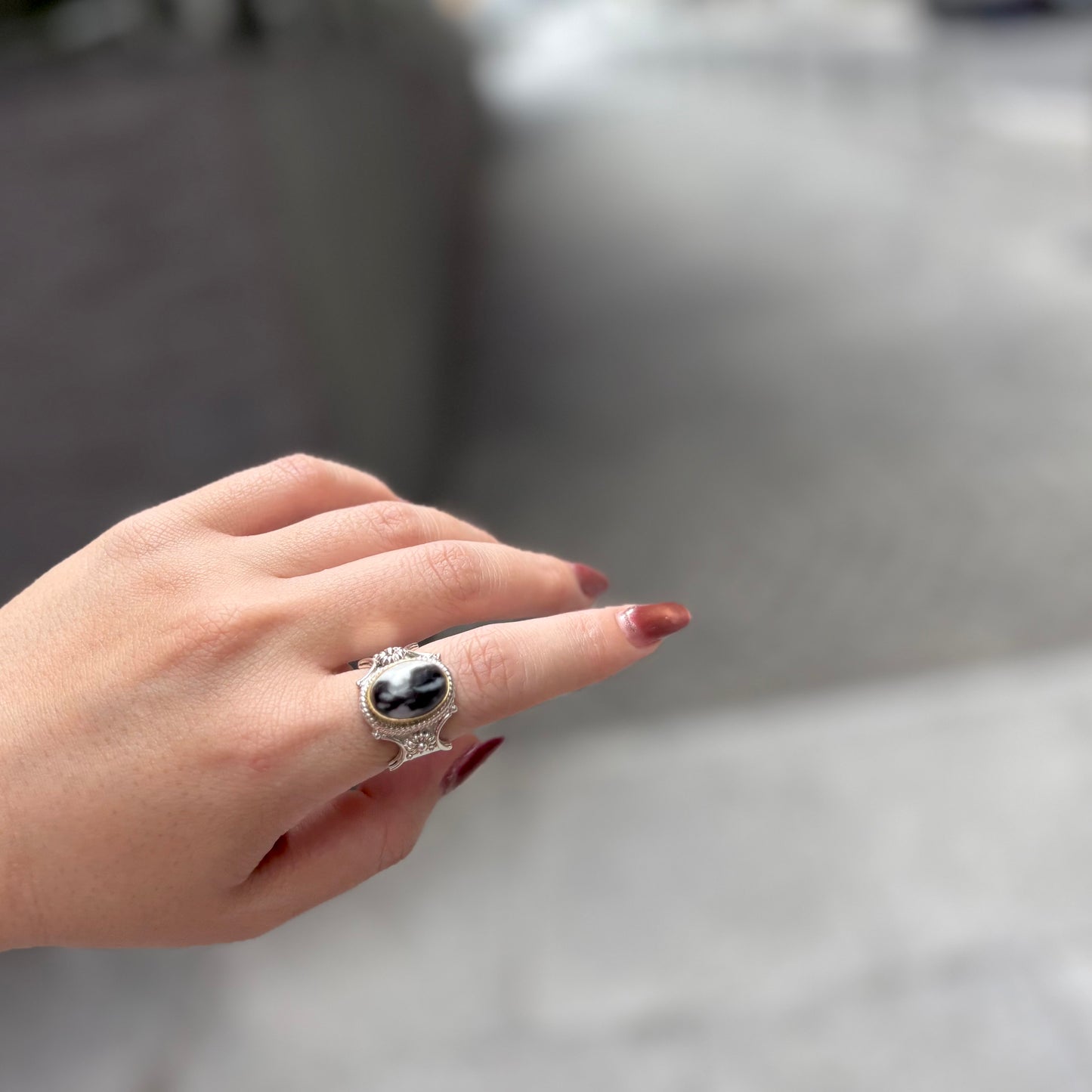 Connect ring〈 Black & White 〉