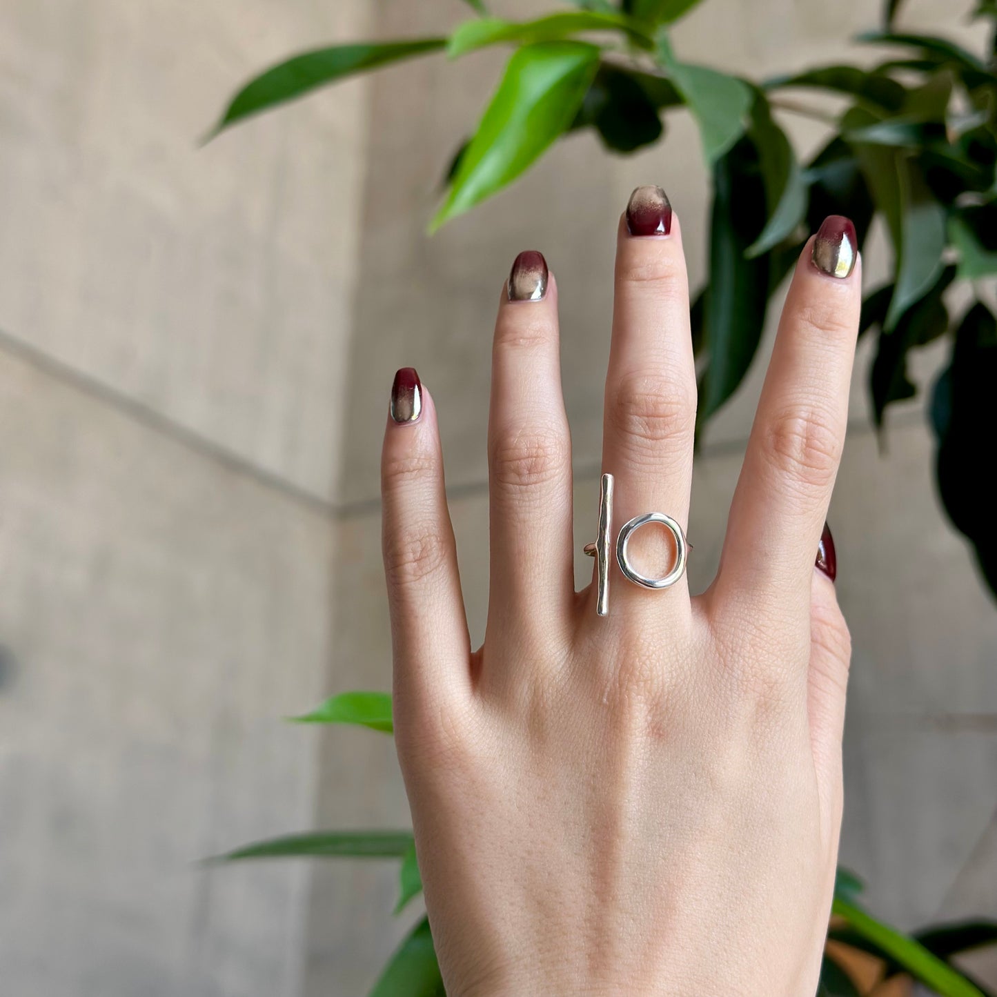 Silver925 plain ring 85