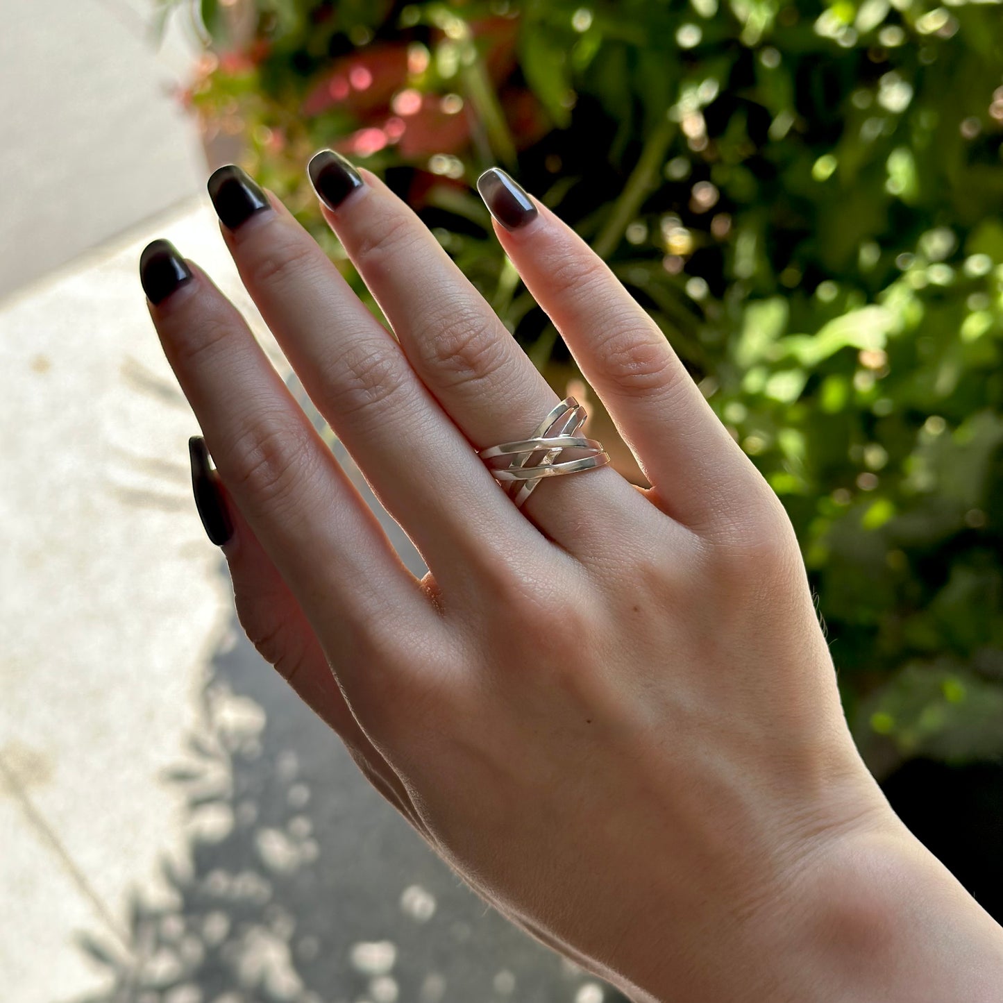 Silver925 plain ring 68