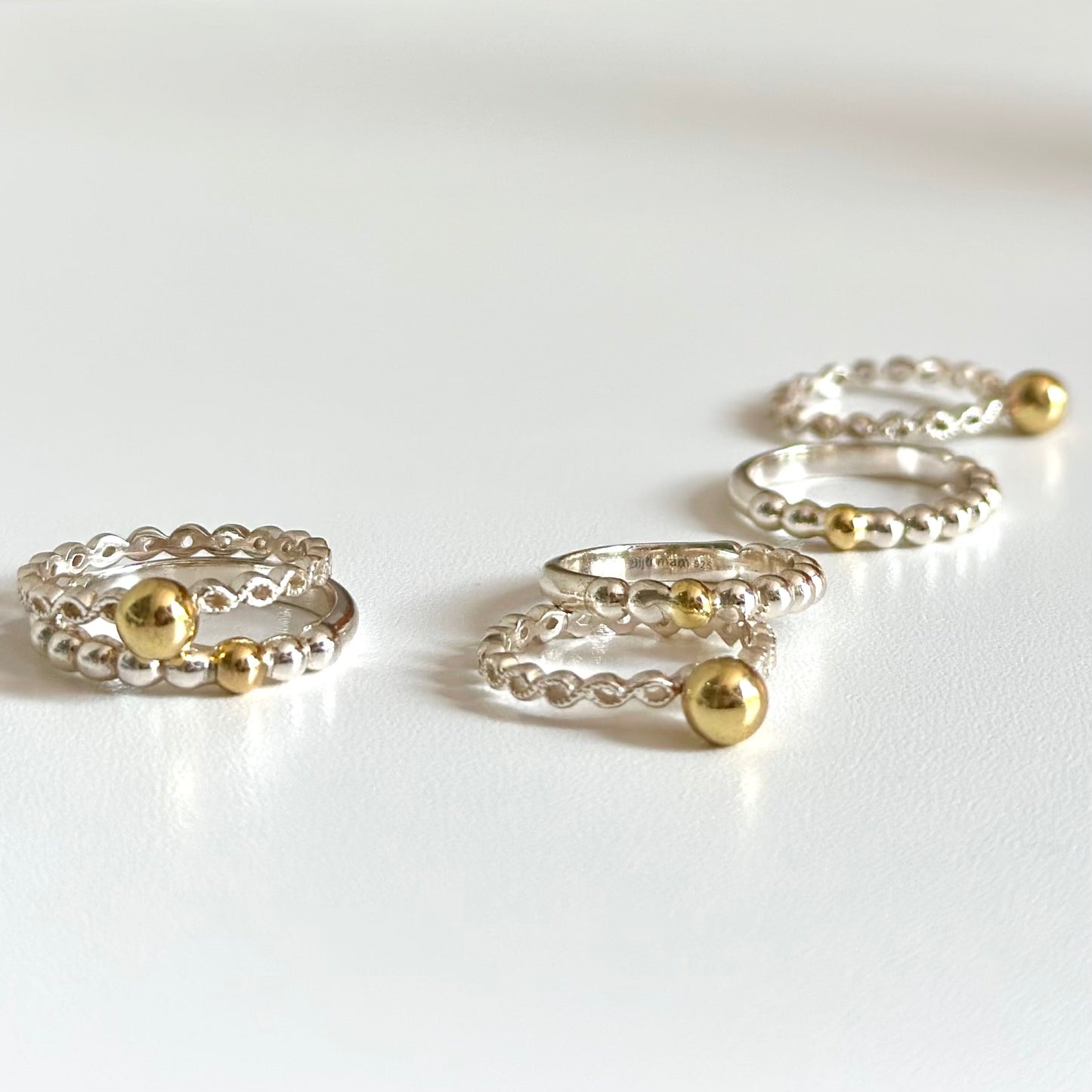Silver925×Brass plain ring 4