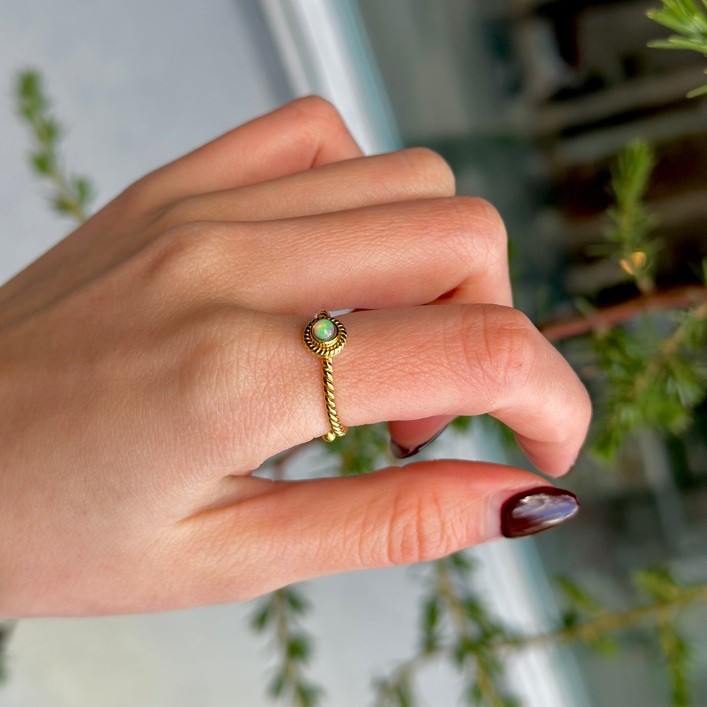 Brass petit ring 47