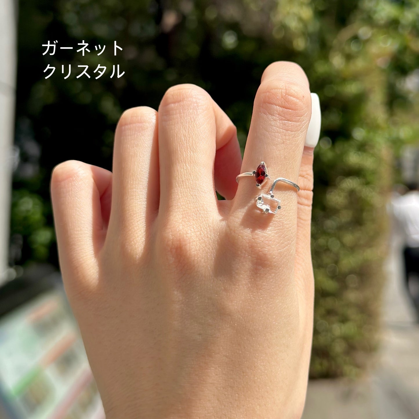 Silver925 2stone ring 16