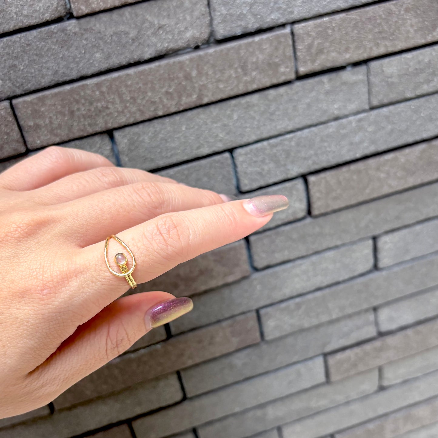 Brass design ring 7