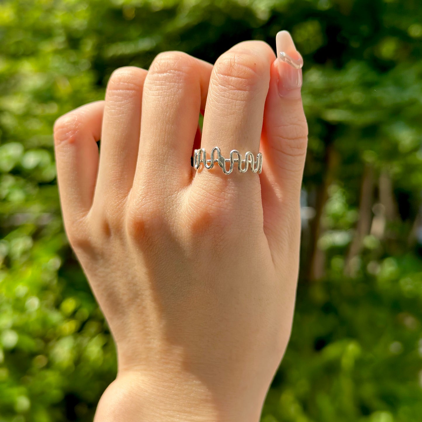 Silver925 plain ring 73