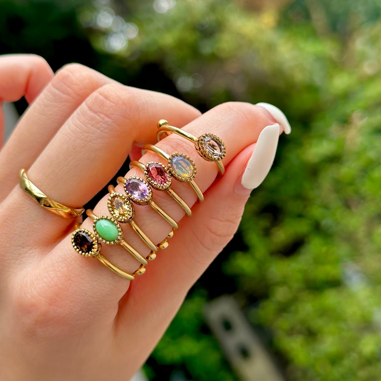 Brass petit ring 11