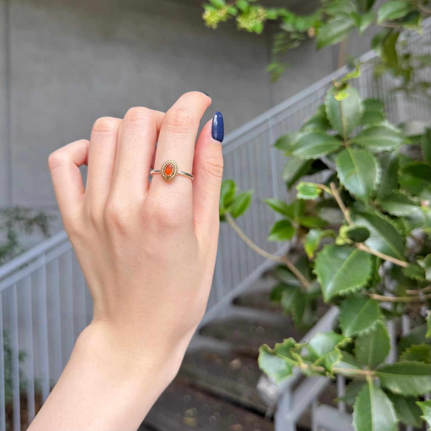 Silver925×Brass petit ring 3