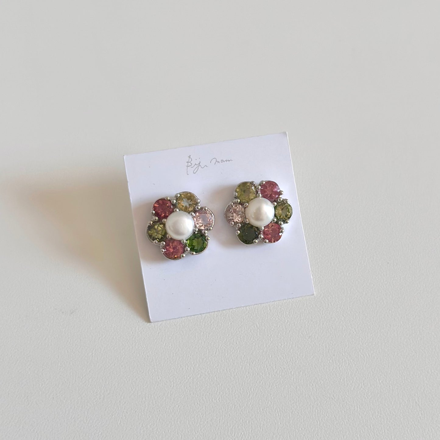 【poco】Multi tourmaline pierce