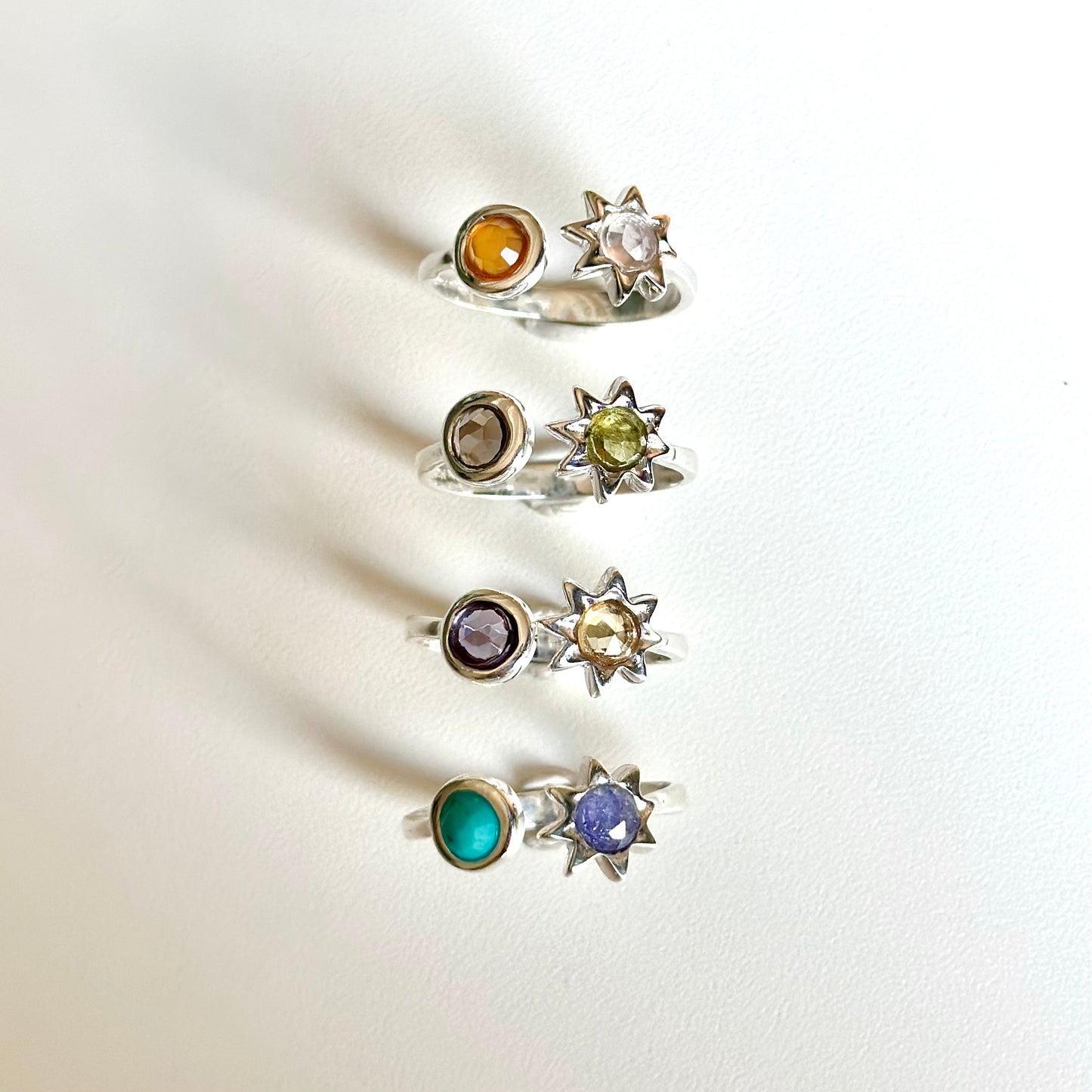 Silver925 2stone ring 5