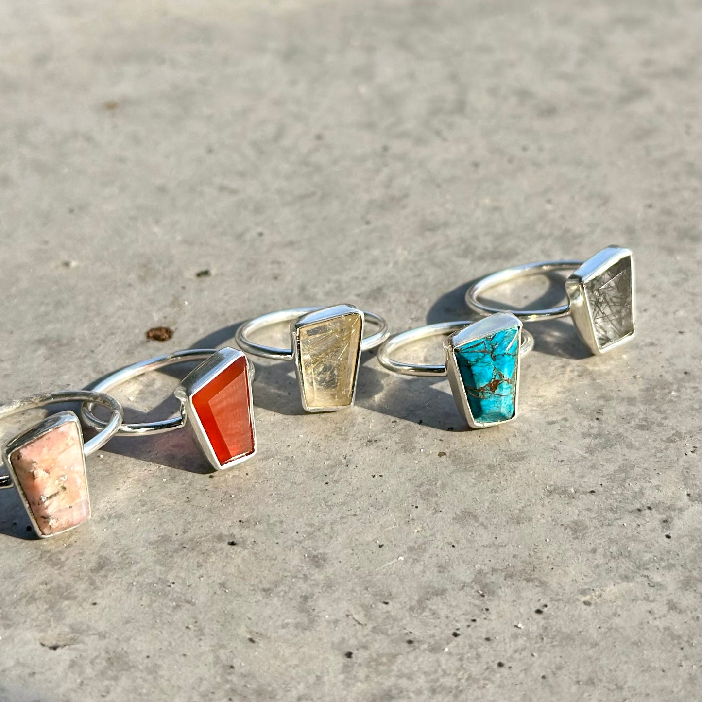 Silver925 1stone ring 23