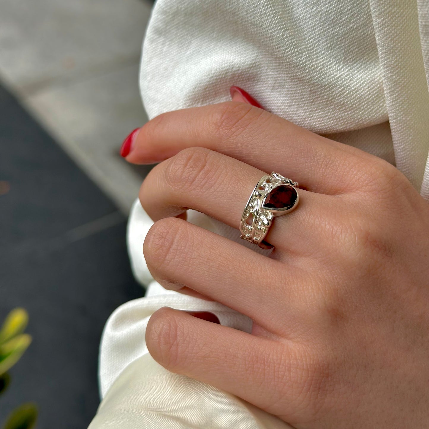 Silver925 design ring 49