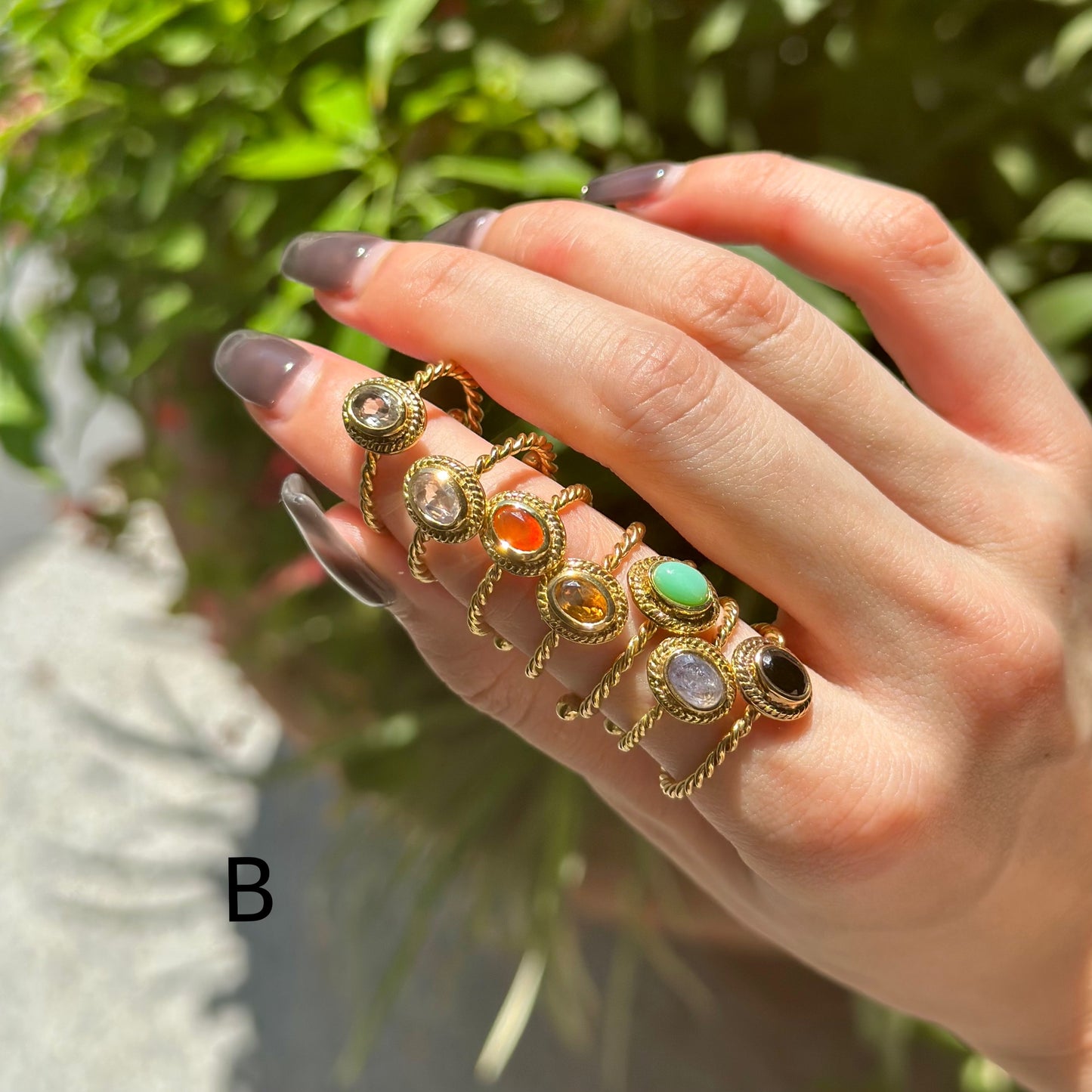 Brass petit ring 12