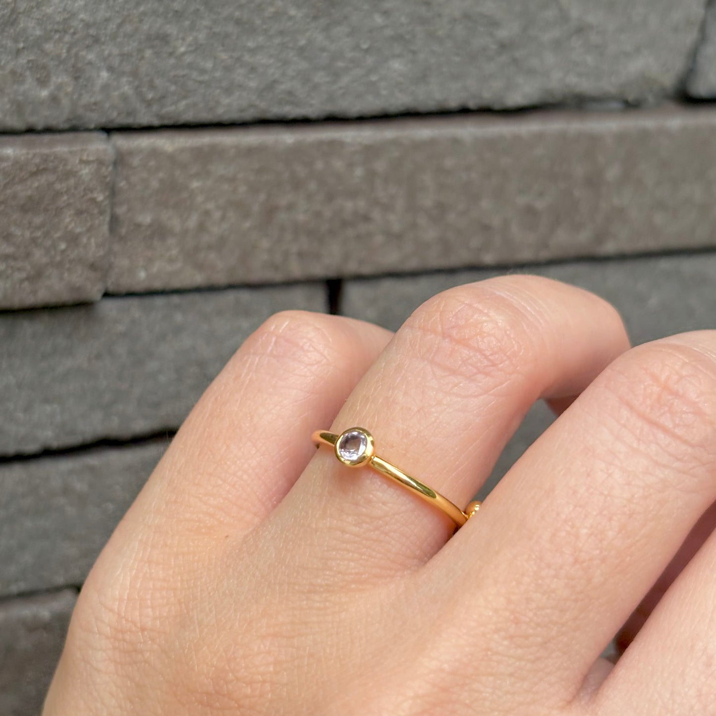 Brass petit ring 9