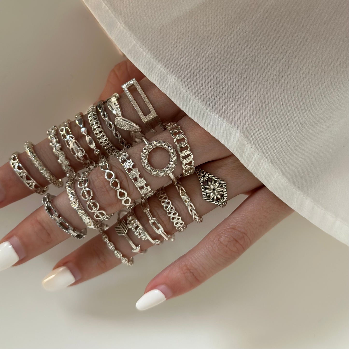 Silver925 plain ring 83