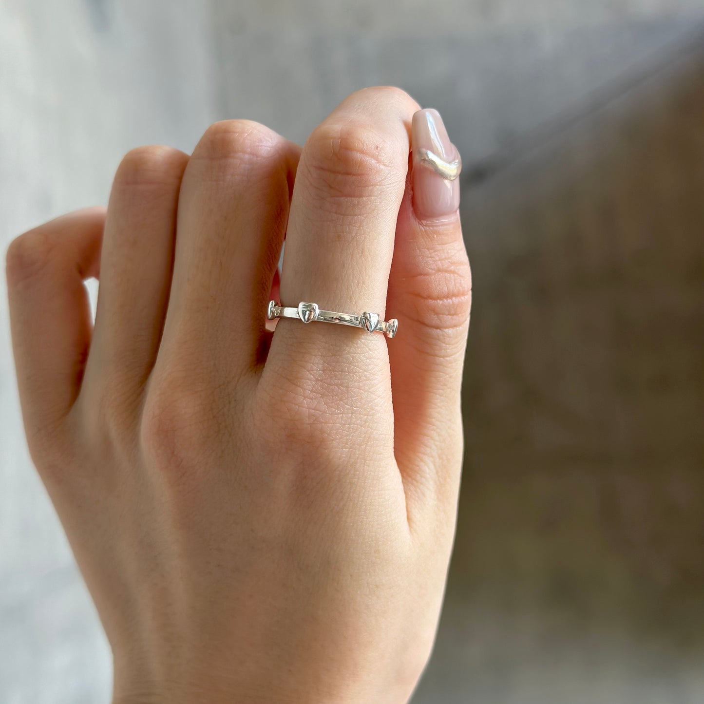 Heart plain ring 1