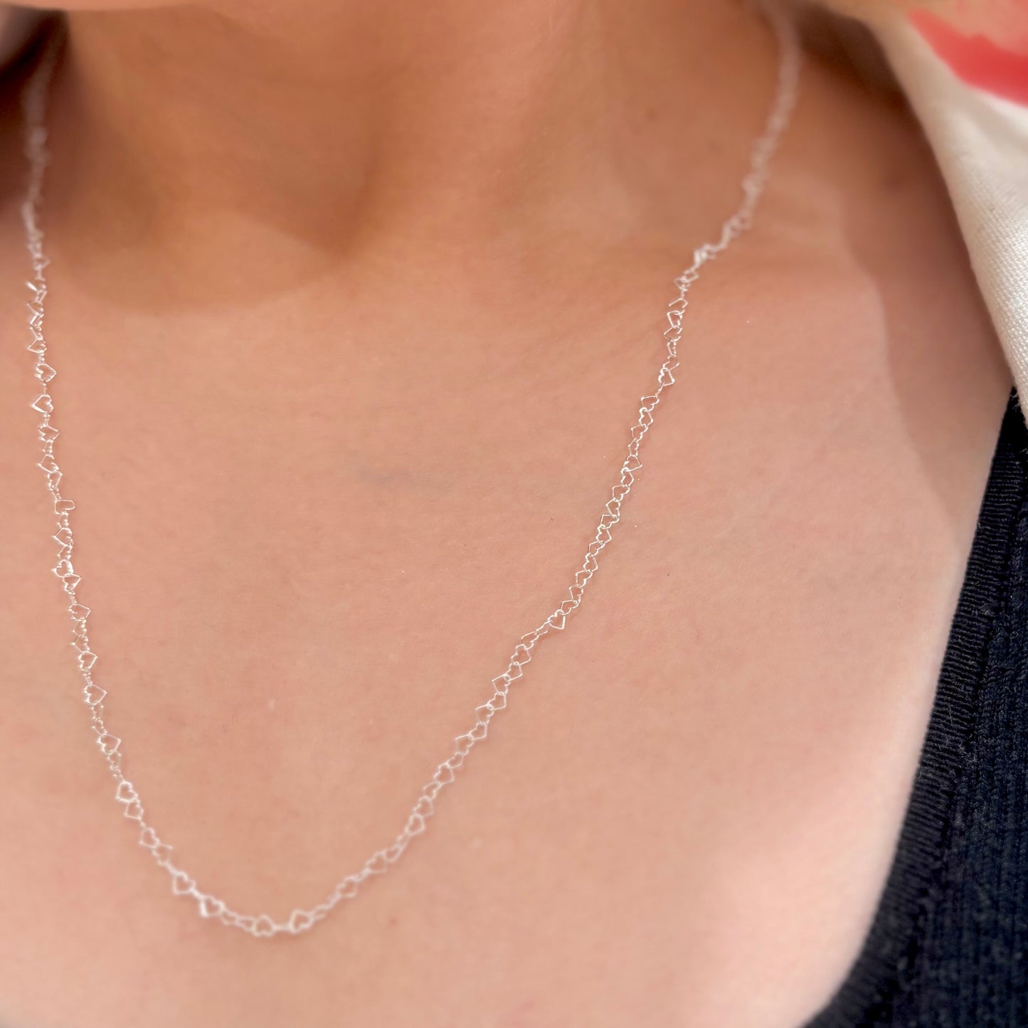 Italian chain necklace〈Heart〉1