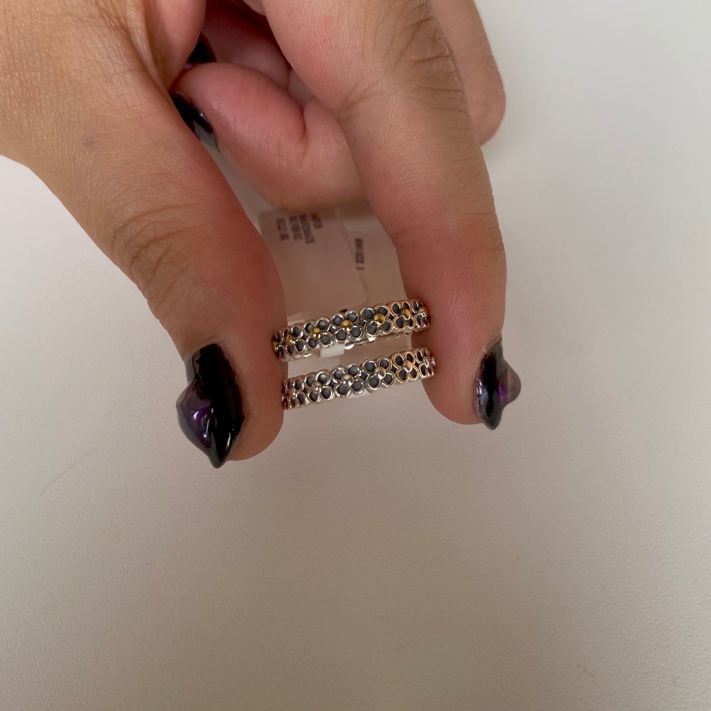 【poco】Silver925×18K plain ring 3