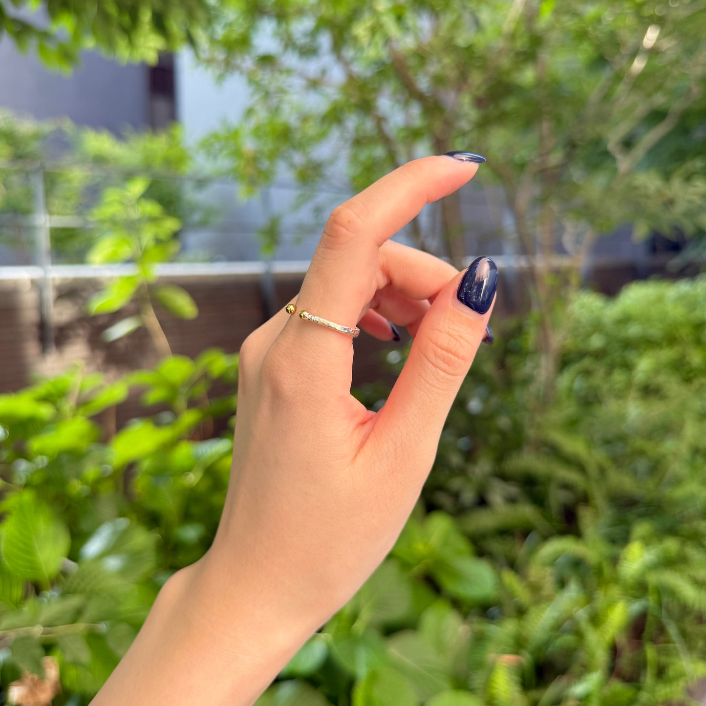 Silver925×Brass plain ring 25