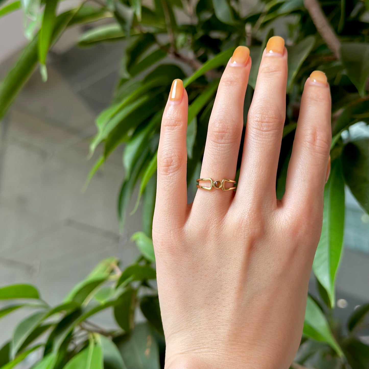 Brass design ring 6