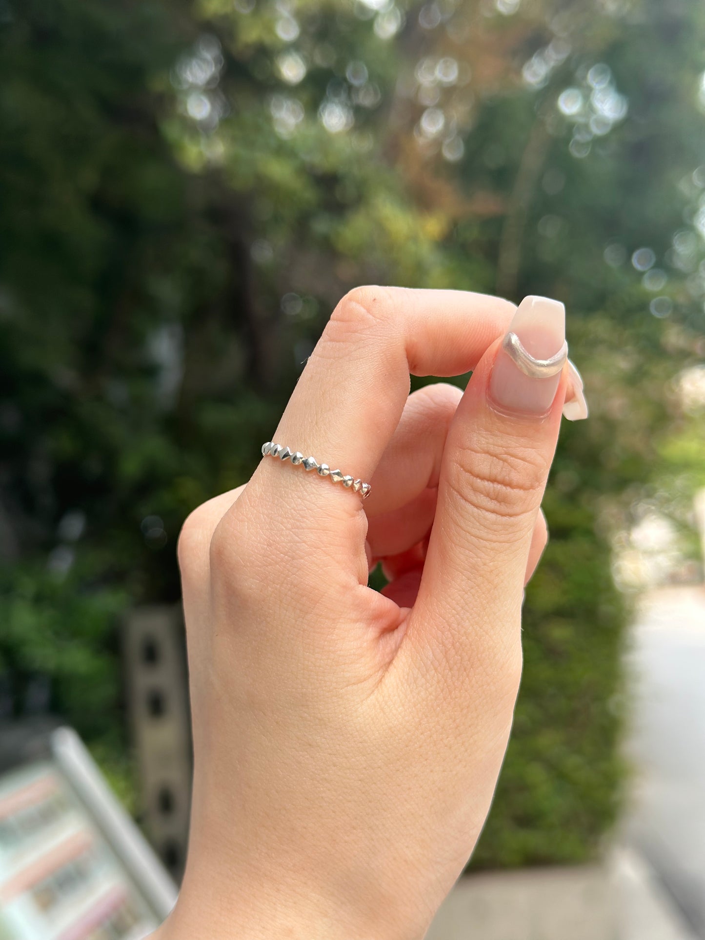 Silver925 plain ring 57