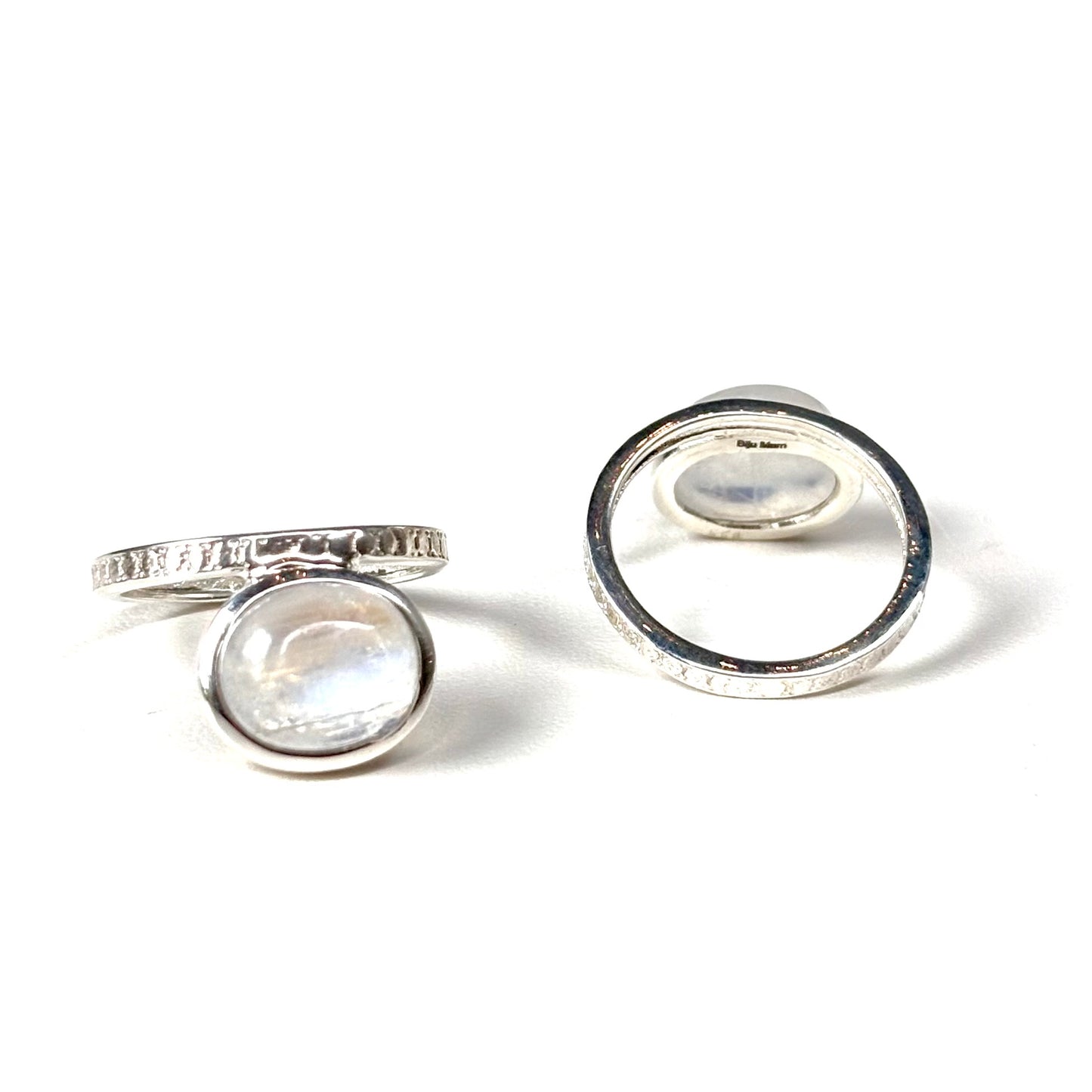 Rainbow Moonstone ring 2
