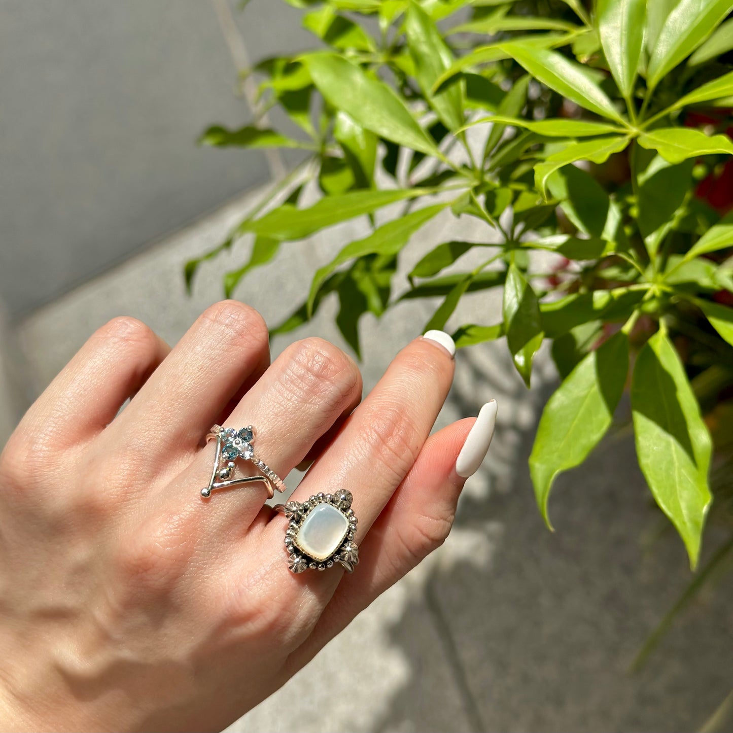Silver925 plain ring 77