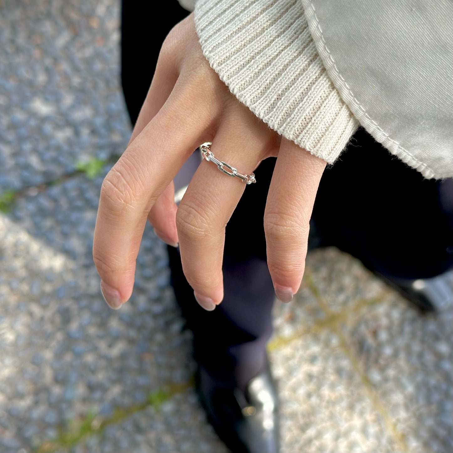 Silver925 plain ring 3