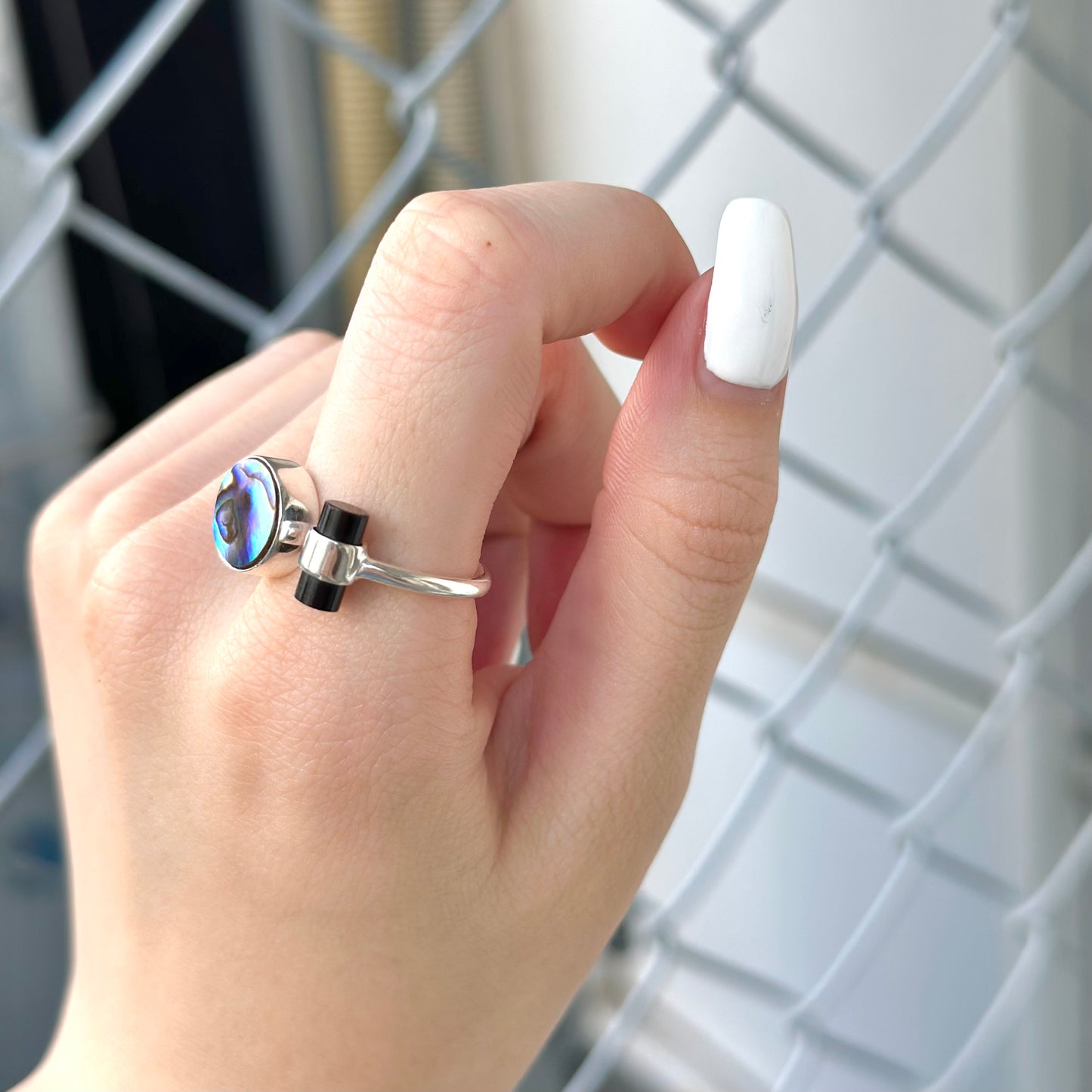 Silver925 2stone ring 6