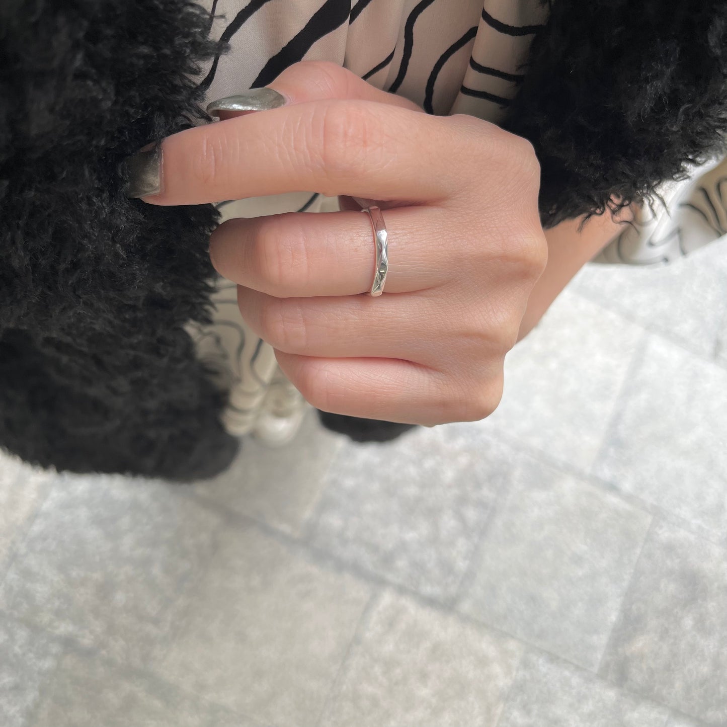 Silver925 plain ring 1