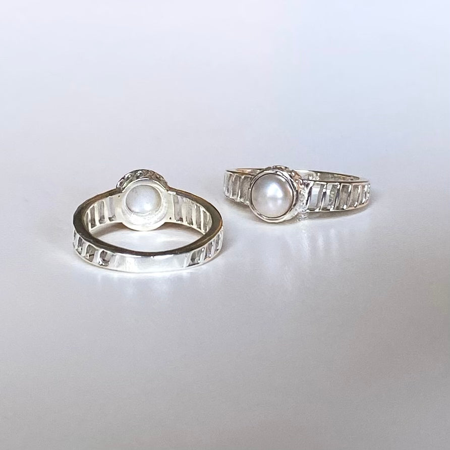 Silver925 Pearl design ring 9