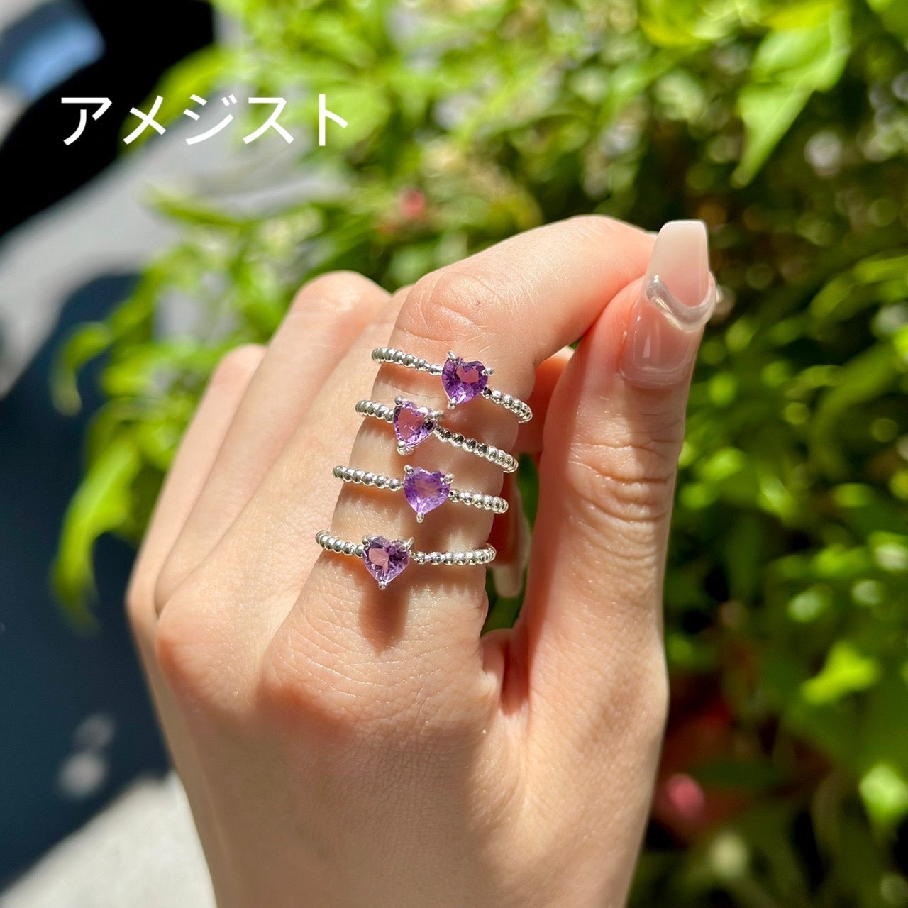 Silver925 Heart petit ring 2