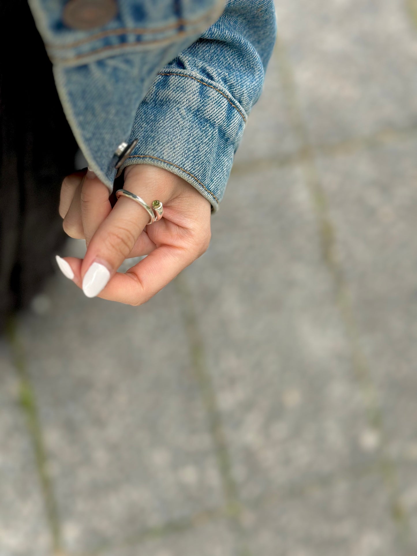 Silver925 × Brass design ring 1