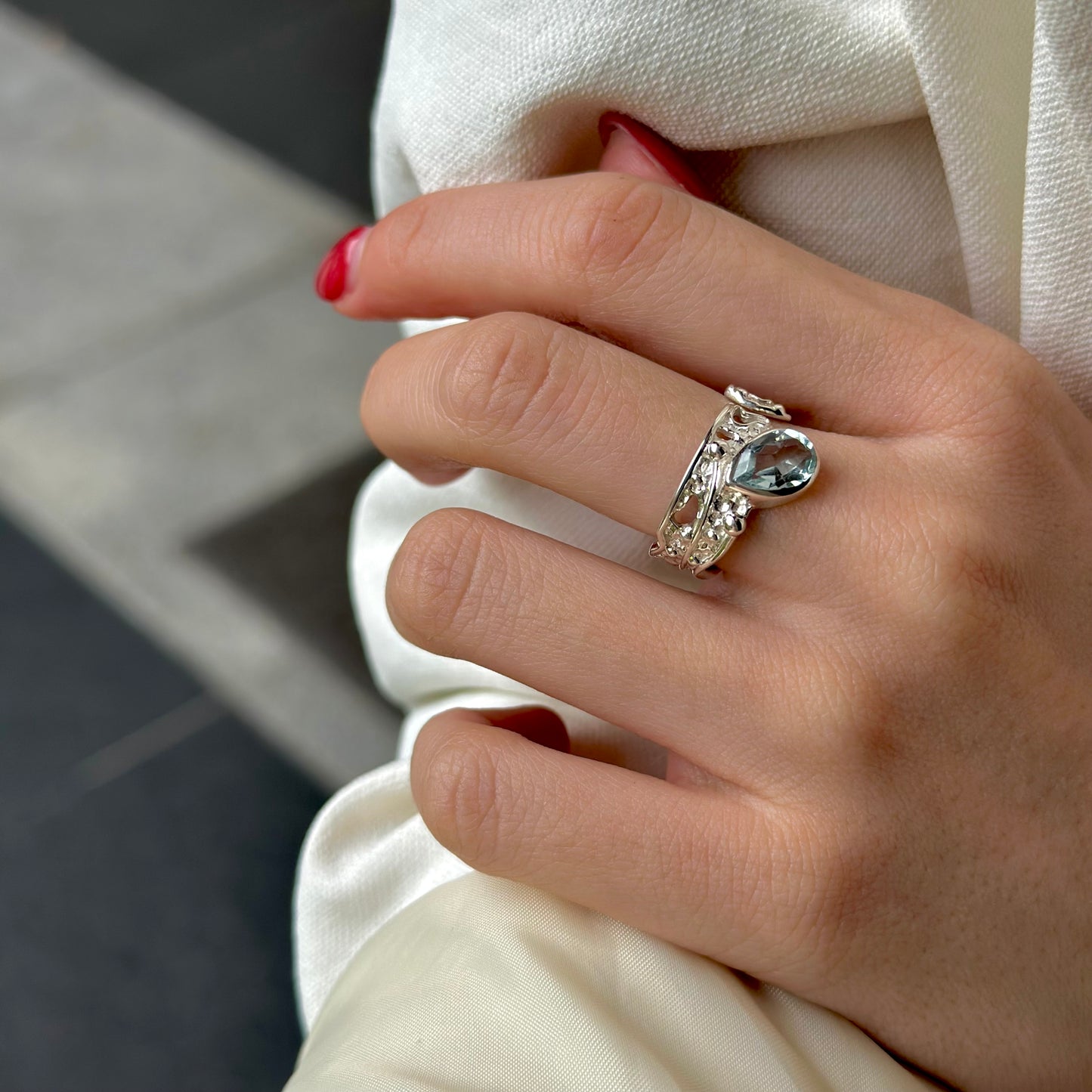 Silver925 design ring 49