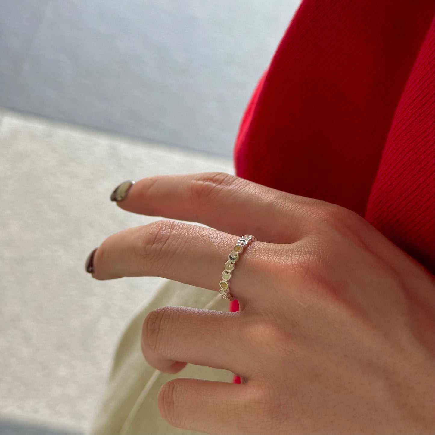 【オンライン先行】Moon enamel ring 3