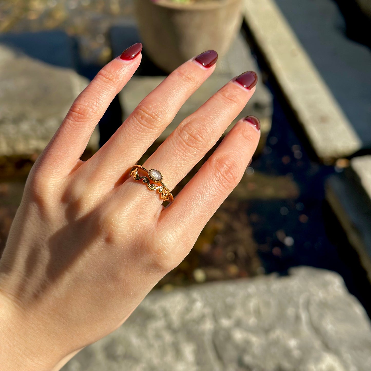 Brass petit ring 50