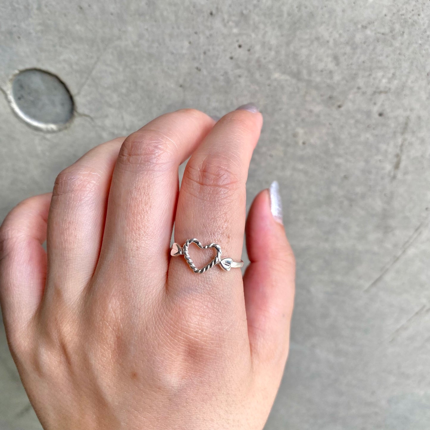 Heart plain ring 3