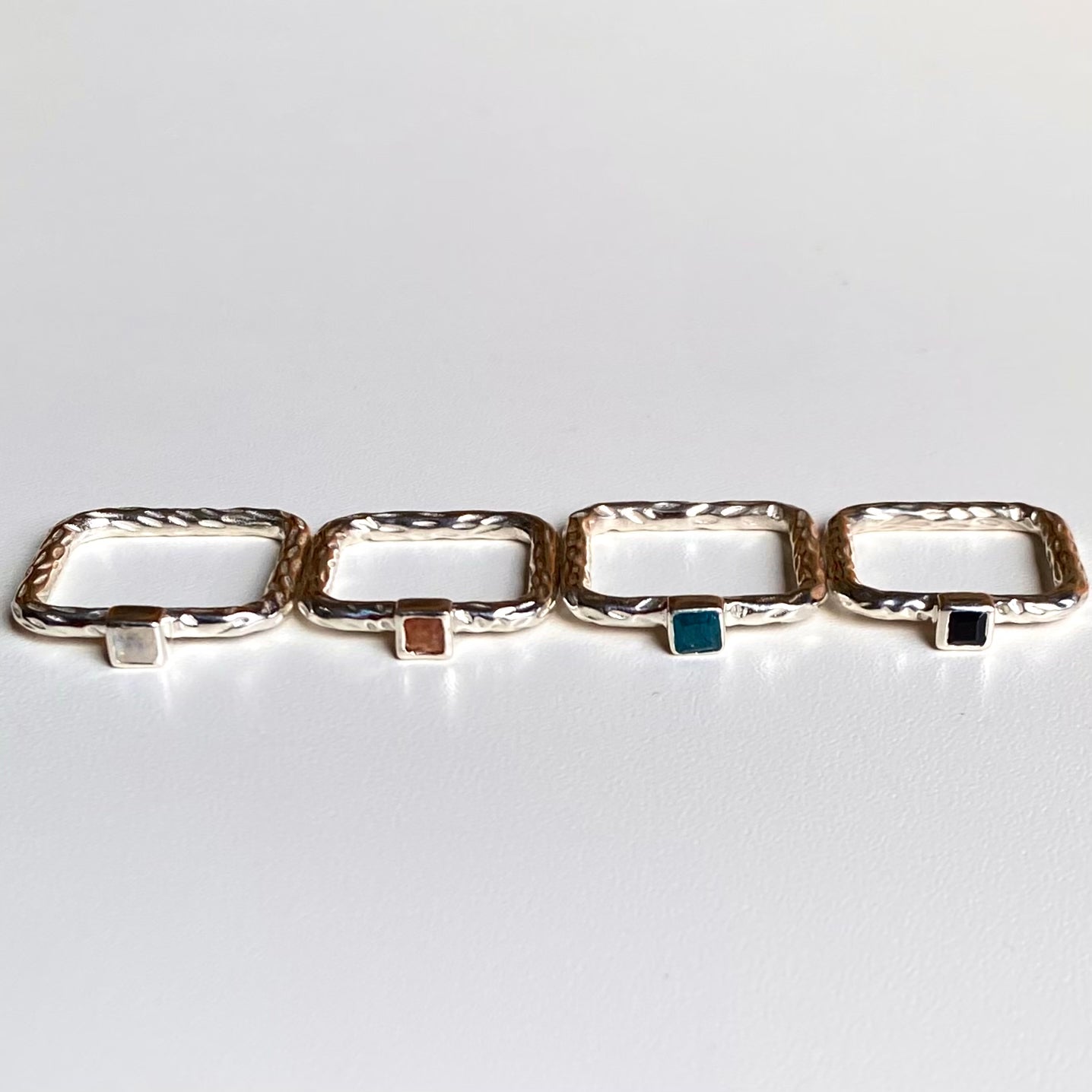 Silver925 square petit ring